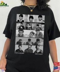Comfort Colors® Jonas Brothers Vintage T-Shirt Five Albums One Night Tour Shirt 2023 Unisex