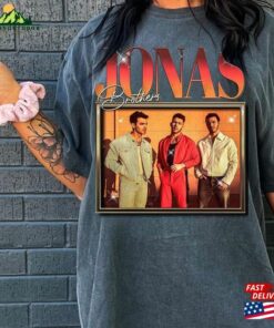 Comfort Colors® Jonas Brothers Vintage T-Shirt Five Albums One Night Tour Shirt 2023 Unisex Sweatshirt