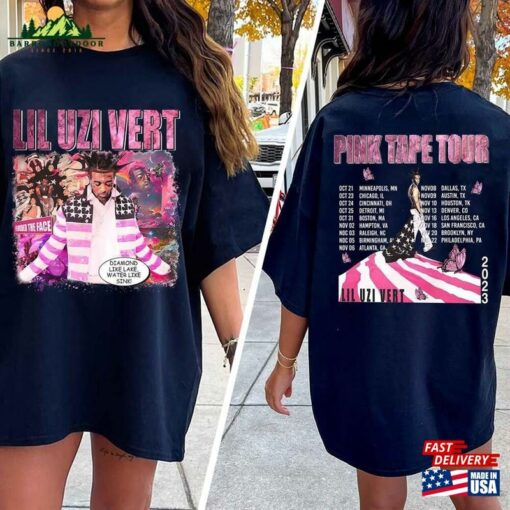 Comfort Colors® Lil Uzi Vert Comic Shirt Pink Tape Album Concert Tour 2023 Fan Gifts Unisex Classic