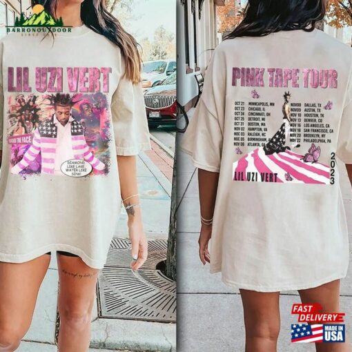 Comfort Colors® Lil Uzi Vert Comic Shirt Pink Tape Album Concert Tour 2023 Fan Gifts Unisex Classic