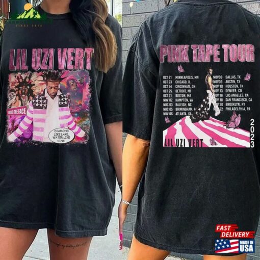 Comfort Colors® Lil Uzi Vert Comic Shirt Pink Tape Album Concert Tour 2023 Fan Gifts Unisex Classic