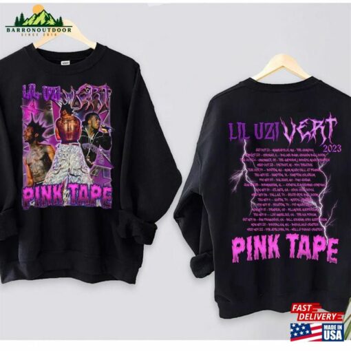 Comfort Colors® Lil Uzi Vert Rap Shirt Pink Tape Tour Sweatshirt Hoodie