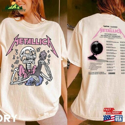 Comfort Colors® Metallica Shirt Band Metal Tour 2023 2024 Men Women Sweatshirt Unisex