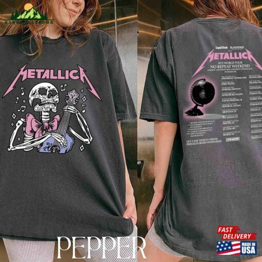 Comfort Colors® Metallica Shirt Band Metal Tour 2023 2024 Men Women Sweatshirt Unisex