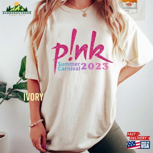 Comfort Colors® P!Nk Pink Singer Summer Carnival 2023 Tour T-Shirt Trust Fall Album Shirt Classic