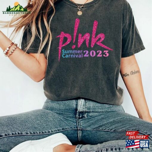 Comfort Colors® P!Nk Pink Singer Summer Carnival 2023 Tour T-Shirt Trust Fall Album Shirt Classic