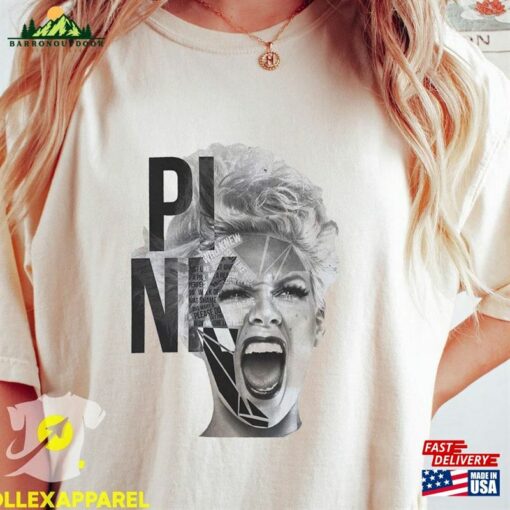 Comfort Colors® P!Nk Pink Singer Summer Carnival 2023 Tour T-Shirt Trustfall Album T8 Sweatshirt Classic