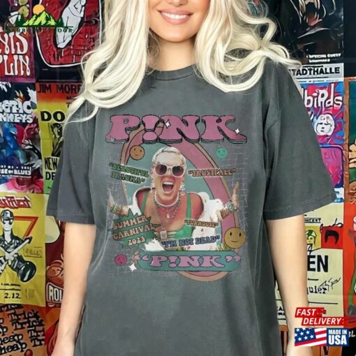 Comfort Colors® P!Nk Summer Carnival 2023 Shirt Trustfall Album Tee Pink Singer Tour Hoodie T-Shirt