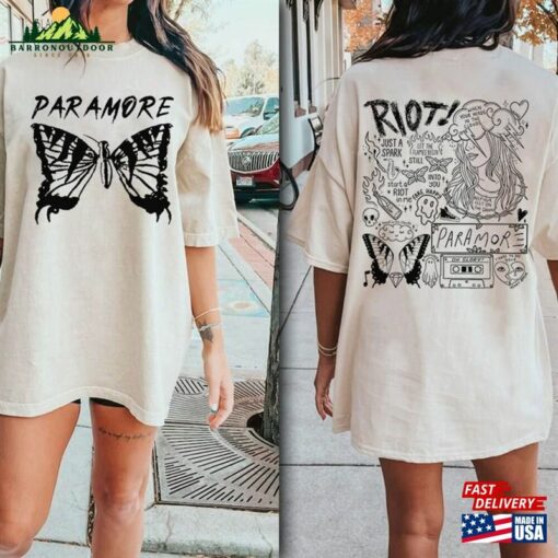 Comfort Colors® Paramore Butterfly Album T-Shirt Tattoo Sweatshirt 2023 Tour Merch Hoodie