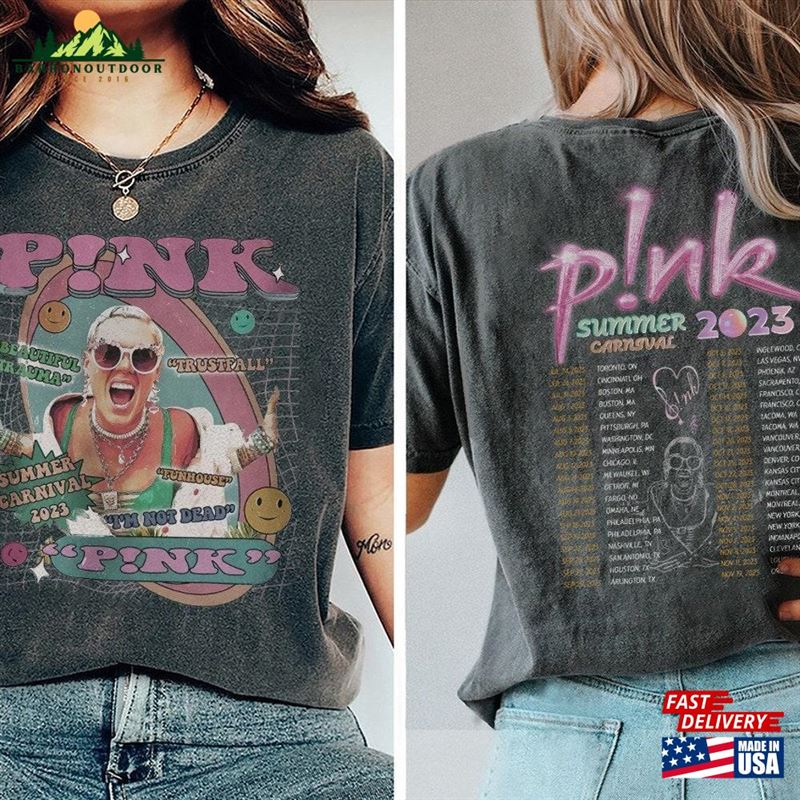 Comfort Colors® Pink Music Shirt Trustfall Album Vintage Graphic Y2k 90S T-Shirt Sweatshirt Comfort Colors® Pink Music Shirt Trustfall Album Vintage Graphic Y2k 90S T-Shirt Sweatshirt