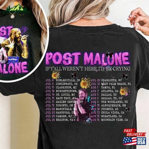 Comfort Colors® Post Malone Tour 2023 Shirt Concert Fan Classic Hoodie