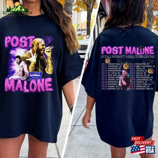 Comfort Colors® Post Malone Tour 2023 Shirt Concert Fan Classic Hoodie