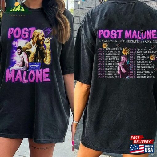 Comfort Colors® Post Malone Tour 2023 Shirt Concert Fan Classic Hoodie