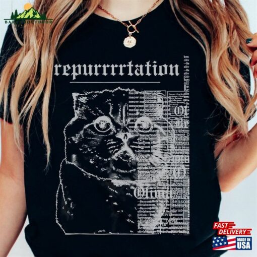 Comfort Colors® Reputation Cat Shirt Rep Swiftie T-Shirt Sweatshirt