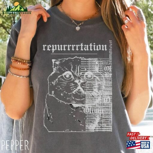 Comfort Colors® Reputation Cat Shirt Rep Swiftie T-Shirt Sweatshirt