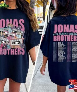 Comfort Colors® Retro Jonas Brothers Cassette Shirt Five Albums One Night Tour T-Shirt Hoodie