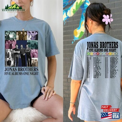 Comfort Colors® Retro Jonas Brothers The Eras Tour 2 Sides Shirt Hoodie T-Shirt