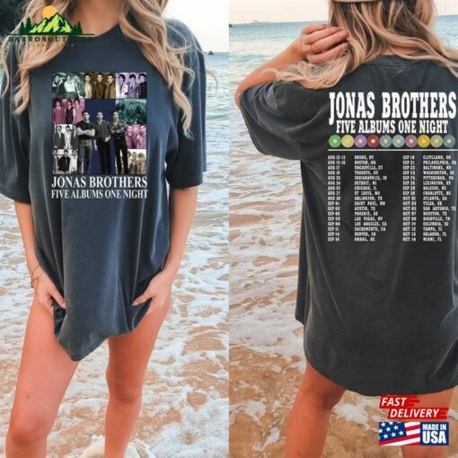 Comfort Colors® Retro Jonas Brothers The Eras Tour 2 Sides Shirt Hoodie T-Shirt