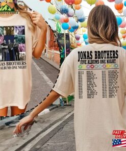 Comfort Colors(r) Retro Jonas Brothers The Eras Tour 2 Sides Shirt Hoodie Unisex 1