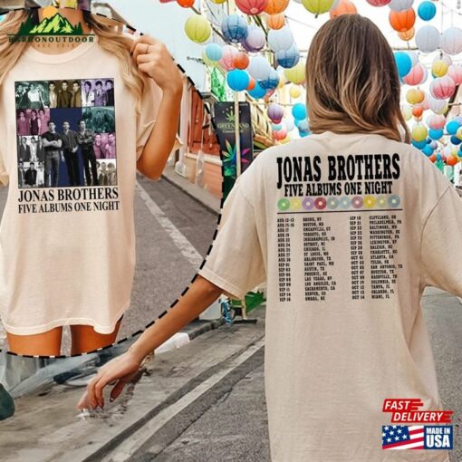 Comfort Colors® Retro Jonas Brothers The Eras Tour 2 Sides Shirt Hoodie Unisex