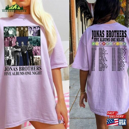 Comfort Colors® Retro Jonas Brothers The Eras Tour 2 Sides Shirt Hoodie Unisex