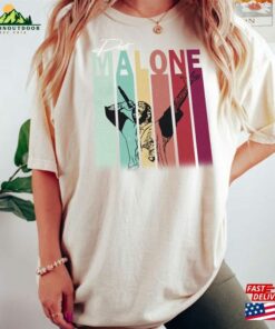 Comfort Colors® Shirt Post Malone Retro Colorful Stripes T-Shirt 90S Vintage Style Rap Graphic Tee Best Unisex Hiphop