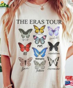 Comfort Colors® The Eras Tour Butterfly Vintage T-Shirt Swiftie Shirt 2023 Unisex Hoodie