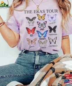 Comfort Colors® The Eras Tour Butterfly Vintage T-Shirt Swiftie Shirt 2023 Unisex Hoodie