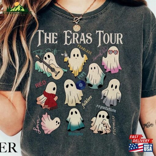 Comfort Colors® The Eras Tour Ghost Shirt Swiftie Unisex Hoodie