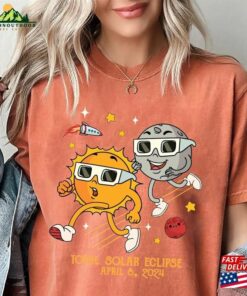 Comfort Colors® Total Solar Eclipse 2024 Funny Shirt Double Sided Unisex Hoodie