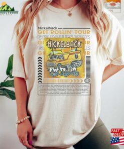 Comfort Colors® Vintage Nickelback Band Music Get Rollin Tour 2023 2 Sided Shirt Sweatshirt Hoodie