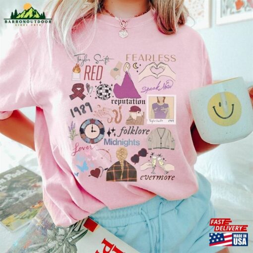 Comfort Colors® Vintage Ts The Eras Tour 2023 Shirt Tee Midnights Concert Hoodie T-Shirt