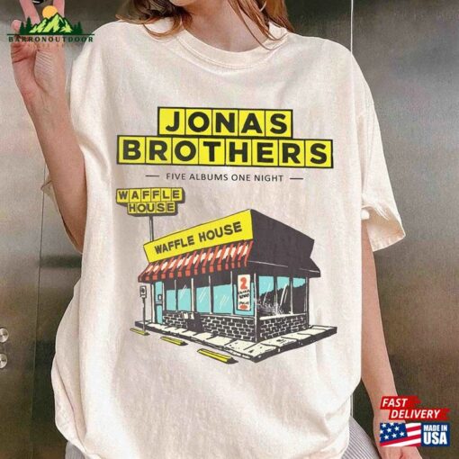 Comfort Colors® Waffle House Jonas Brothers Shirt The Album Merch 2 Side Unisex Sweatshirt Hoodie