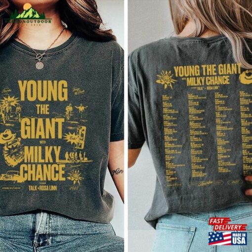 Comfort Colors® Young The Giant Milky Chance 2023 Tour Shirt Band Fan Classic Unisex