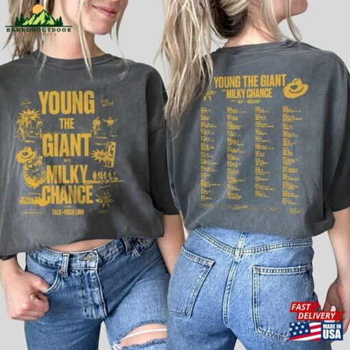 Comfort Colors® Young The Giant Milky Chance 2023 Tour Shirt Band Fan Classic Unisex