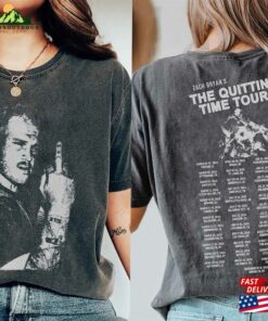Comfort Colors® Zach Bryan The Quittin Time Tour Shirt 2024 Funny Middle Finger Classic Hoodie