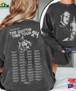 Comfort Colors(r) Zach Bryan The Quittin Time Tour Shirt 2024 Funny Middle Finger Classic Hoodie 3