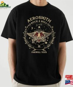 Comfort Colors®Aerosmith Farewell Rock And Roll Tour Shirt Hard Unisex Hoodie