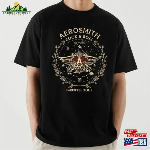 Comfort Colors®Aerosmith Farewell Rock And Roll Tour Shirt Hard Unisex Hoodie