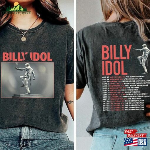 Comfort Colors Billy Idol 2023 Live Tour Shirt Fan Concert Sweatshirt Classic