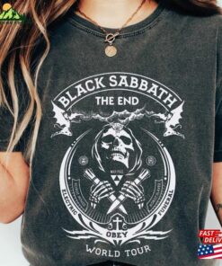 Comfort Colors Black Sabbath Shirt Heavy Metal Vintage Band Tee 80S Clothing T-Shirt Sweatshirt