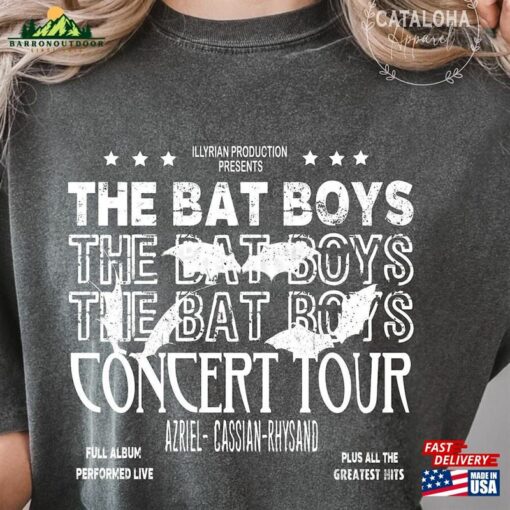 Comfort Colors Bookish The Bat Boys Tour Acotar Fan Club Unisex Sweatshirt