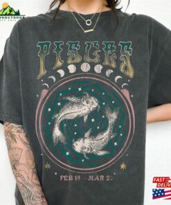 Comfort Colors Graphic Tee Pisces Zodiac Shirt Band Sweatshirt T-Shirt