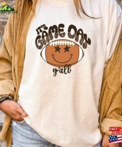 Comfort Colors Its Game Day Yall Shirt Football Sweatshirt American Groovy Hoodie Unisex 3