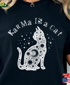 Comfort Colors Karma Is A Cat Swiftie T Shirt Vibes Unisex Classic