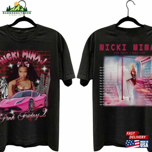 Comfort Colors Nicki Minaj Pink Friday 2 Double Sided Shirt Tour Dates Side Tee Hoodie Sweatshirt