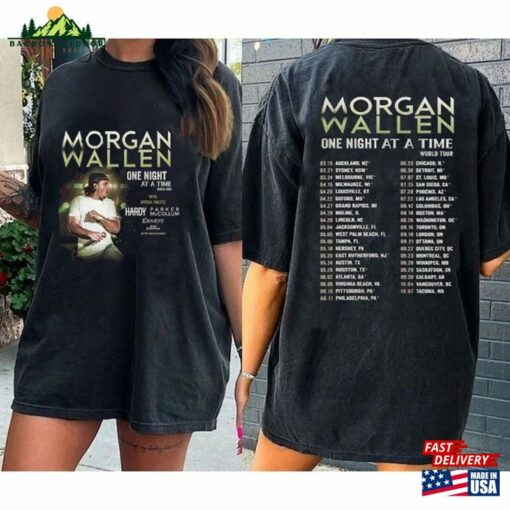 Comfort Colors One Night At A Time Morgan Wallen 2023 Tour Shirt Country Music Unisex Sweatshirt