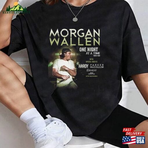 Comfort Colors One Night At A Time Morgan Wallen 2023 Tour Shirt Country Music Unisex Sweatshirt