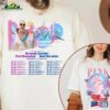 Comfort Colors P!Nk Summer Carnival 2023 Trustfall Album Tee Pink Singer Tour Hoodie T-Shirt