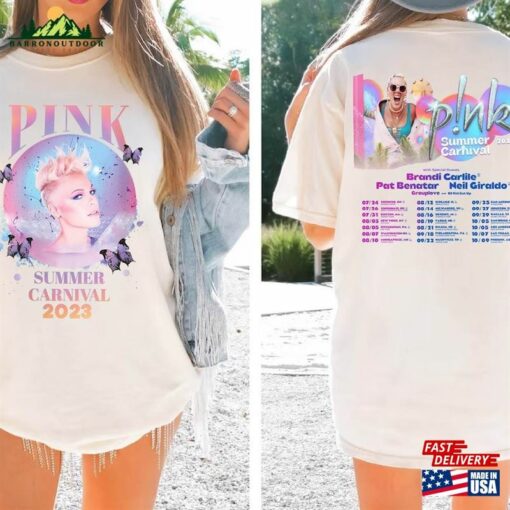 Comfort Colors P!Nk Summer Carnival 2023 Trustfall Album Tee Pink Singer Tour Hoodie T-Shirt